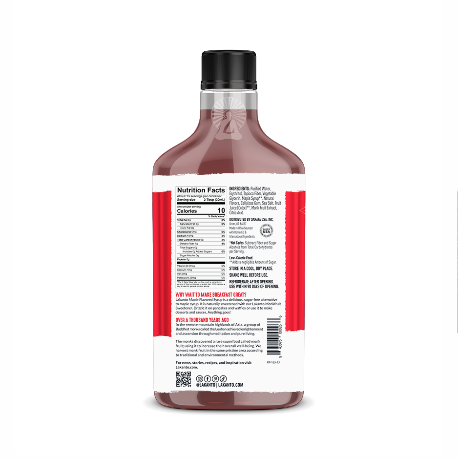 Maple Flavored Syrup - 13 FL OZ (Case of 8)