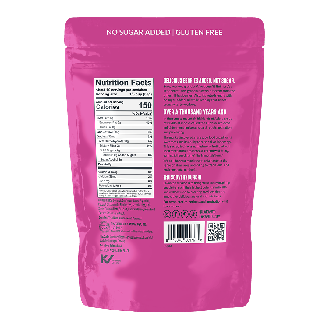 Berry Crunch Keto Granola (Case of 10)