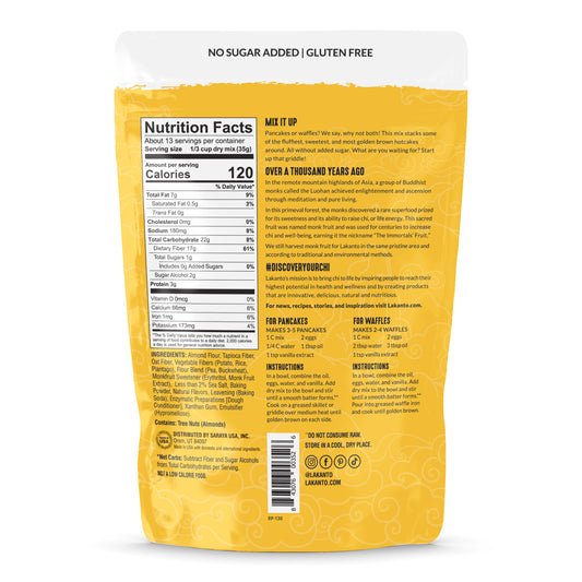 Pancake and Waffle Mix 16 OZ - No Sugar Added (Case of 8)