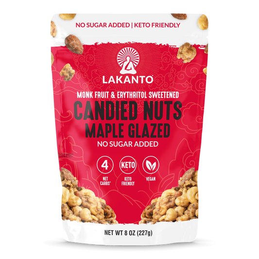 No Sugar Added Candied Nuts - Maple Glazed 8 OZ (Case of 12)