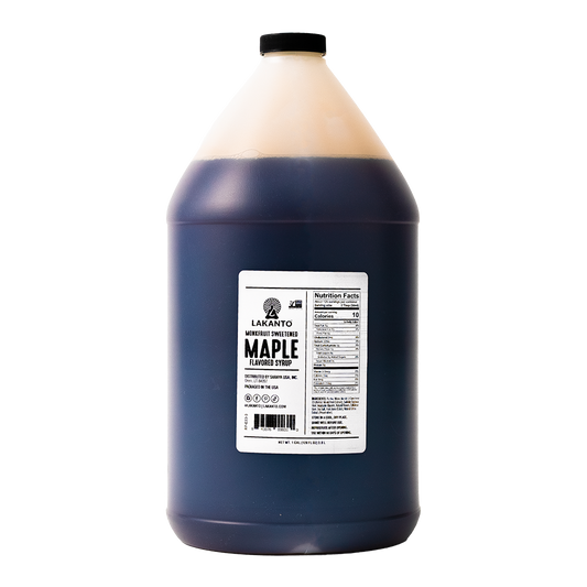 Bulk Monkfruit Sweetened Maple Syrup - 1 Gal (Case of 4 Bottles)