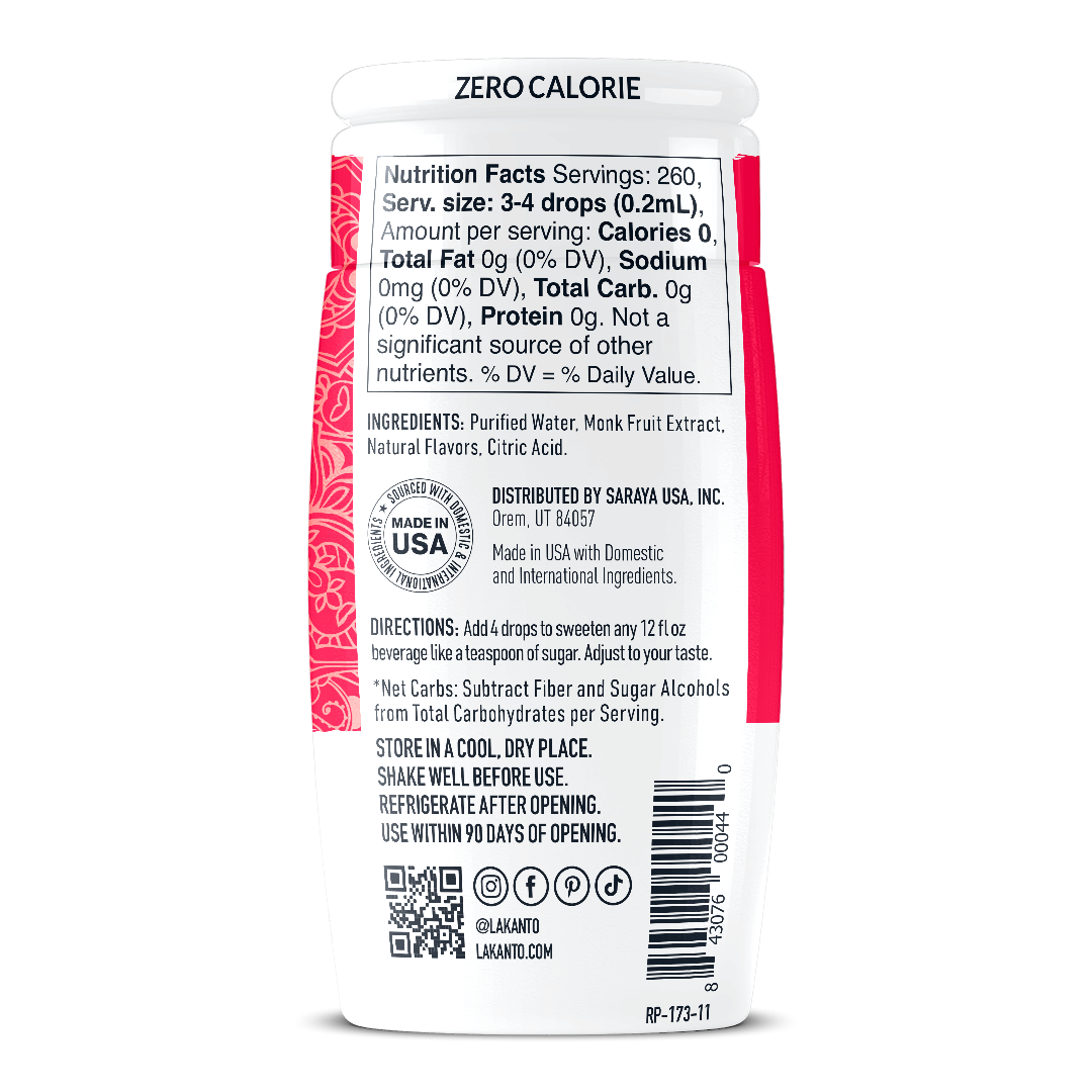 Liquid Monkfruit Drops - Original - Display of 6