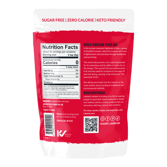 Classic Monk Fruit 1:1 Sugar Replacement - 235 G (Case of 10)