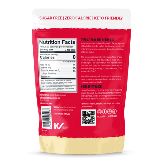Golden Monk Fruit 1:1 Sugar Substitute - 235 G (Case of 10)