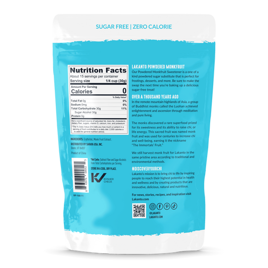 Classic Powdered 1:1 Sugar Substitute - 16 OZ (Case of 8)
