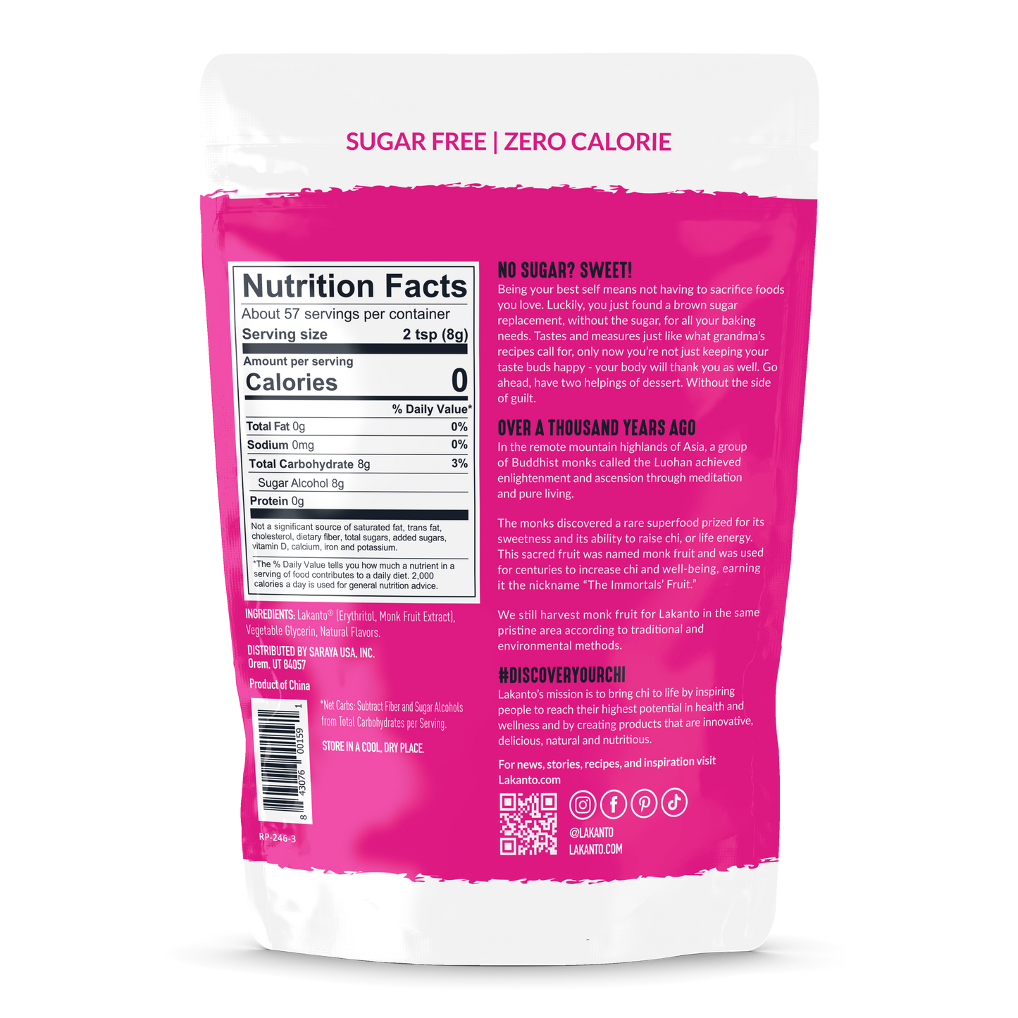Brown Sweetener - Brown Sugar Replacement 1 LB (Case of 8)