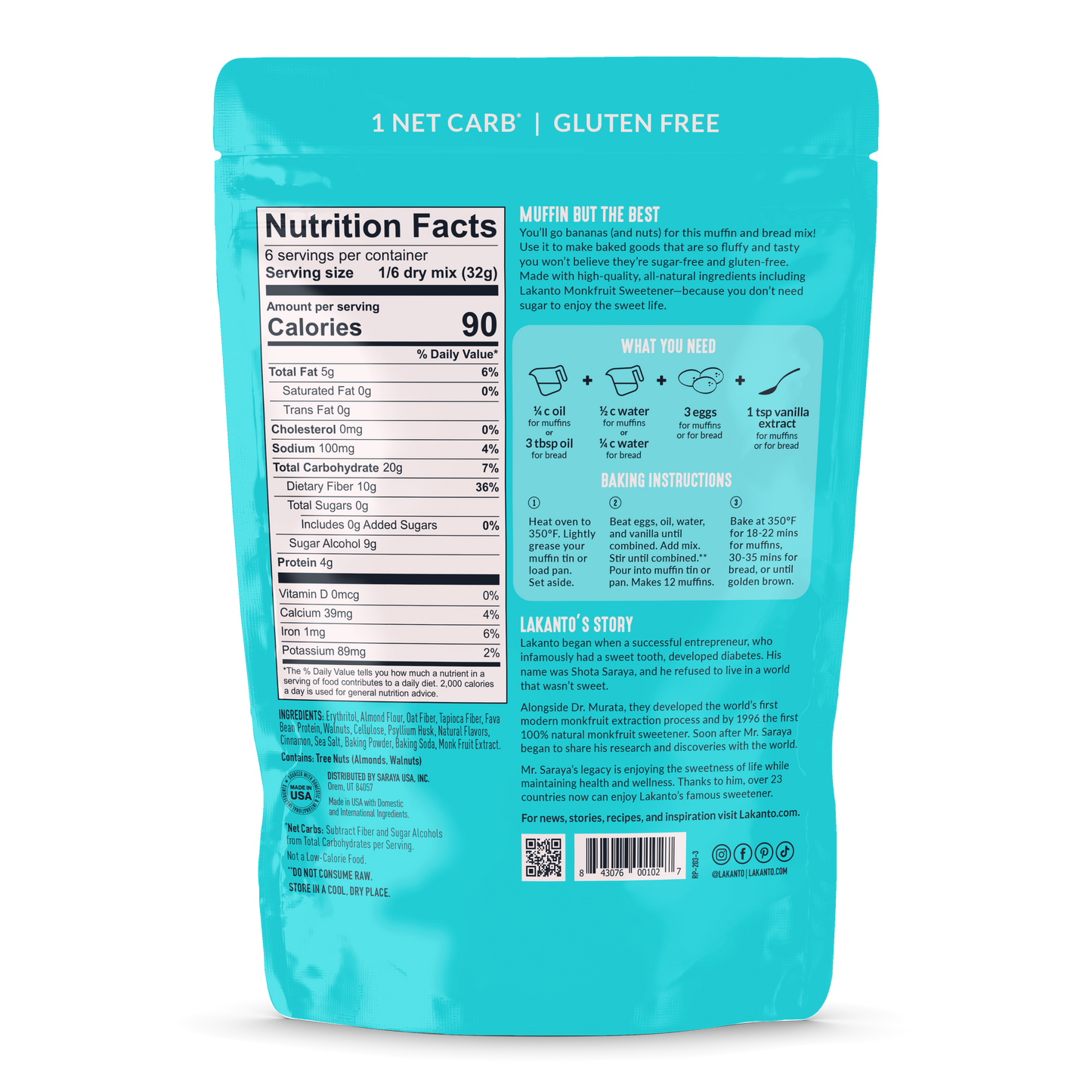 Banana Nut Muffin and Bread Mix (Case of 8)
