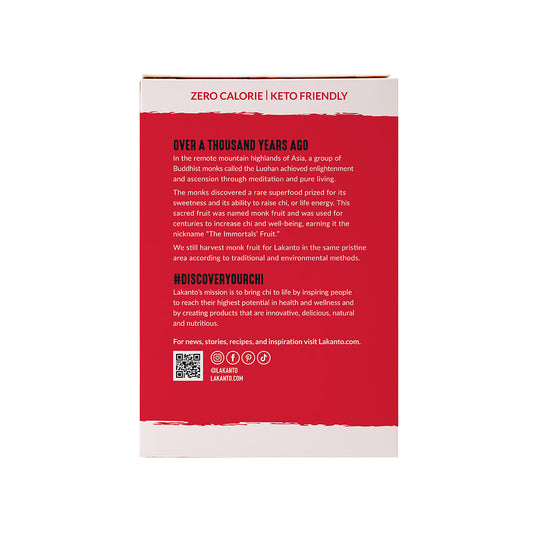 Classic Monk Fruit 2:1 Sugar Replacement - 3Gx300 Sweetener Packets (Case of 8)