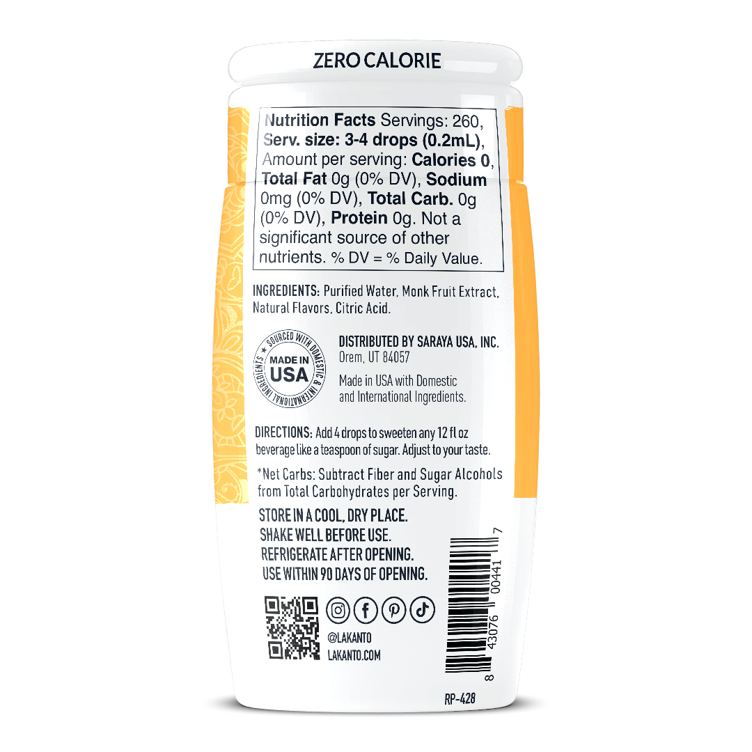 NEW Liquid Monkfruit Drops - Caramel - Case of 36