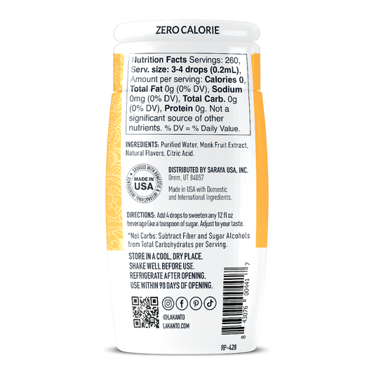 NEW Liquid Monkfruit Drops - Caramel - Case of 36