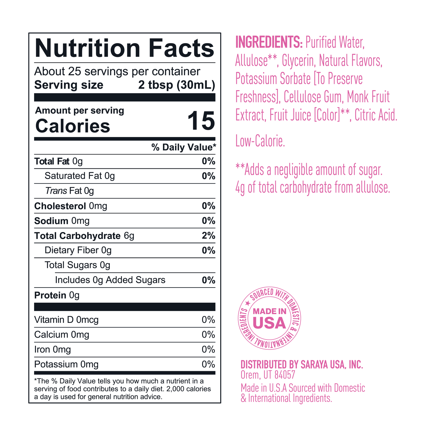 Simple Syrup Hibiscus 25.4 Fl Oz (Case of 6)