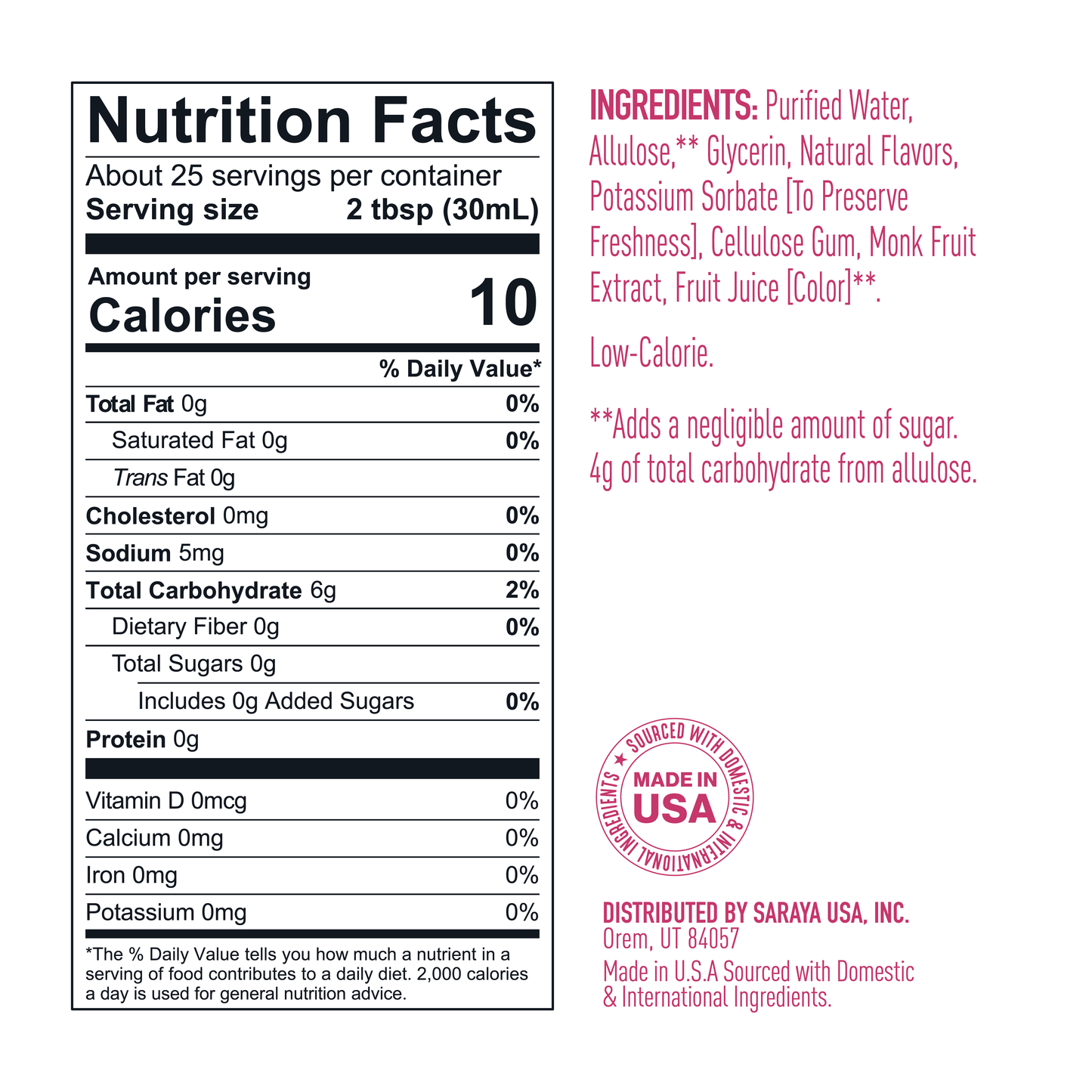 Simple Syrup Raspberry 25.4 Fl Oz (Case of 6)