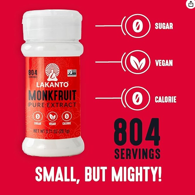 Pure Monk Fruit Extract - High Purity MV50 (0.71 oz - pack of 4)