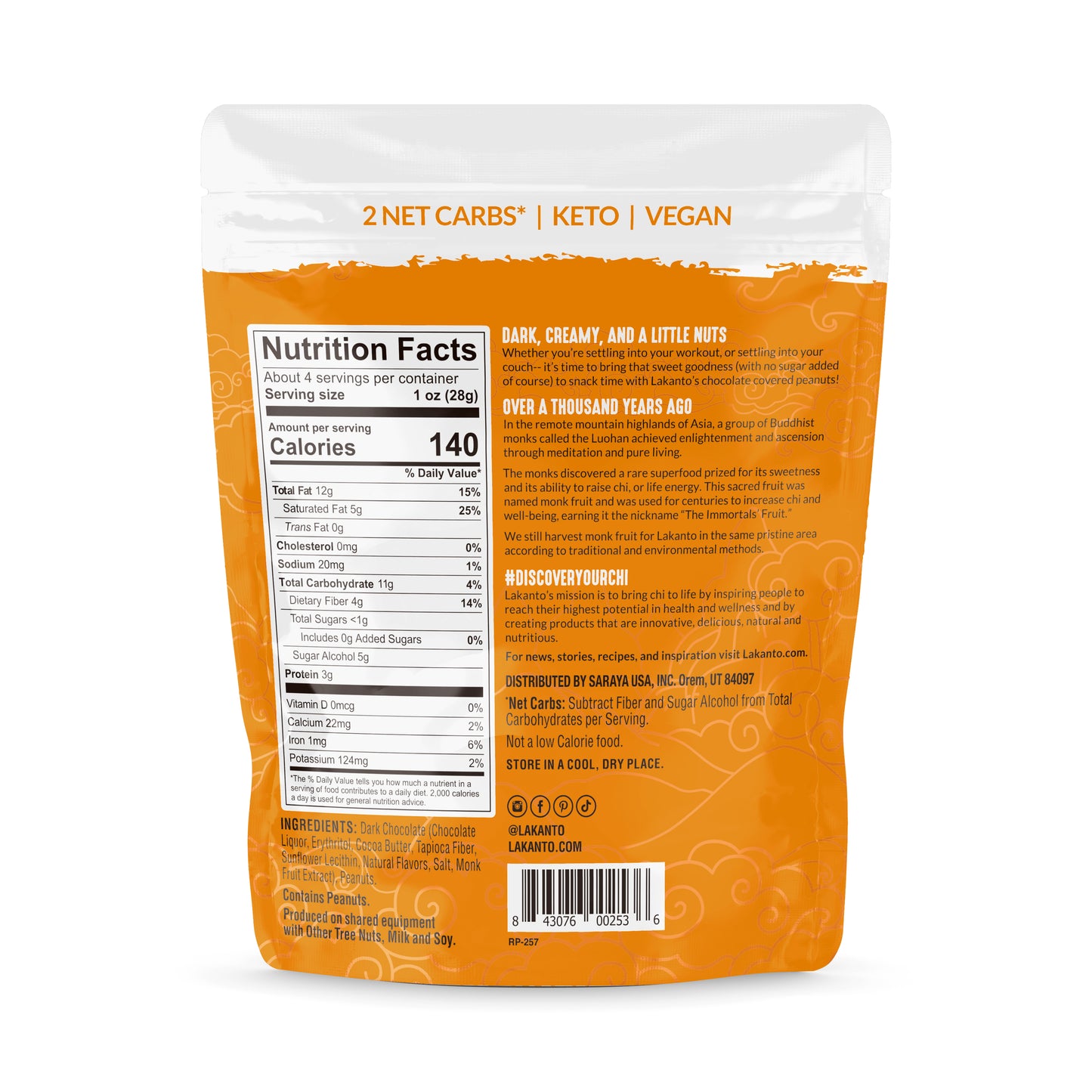 Chocolate Covered Peanuts (Case of 8)