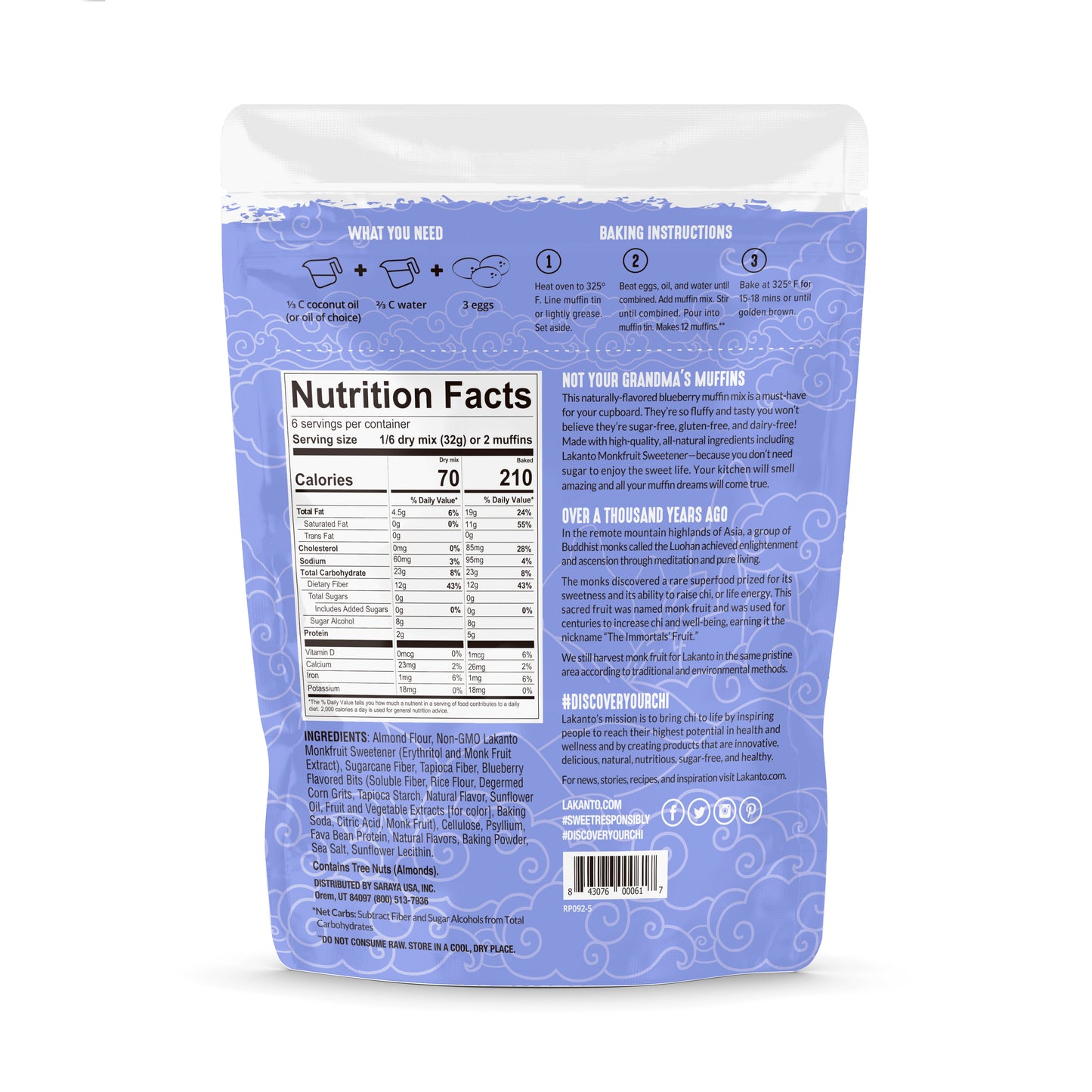 Blueberry Muffin Mix (Case of 8)
