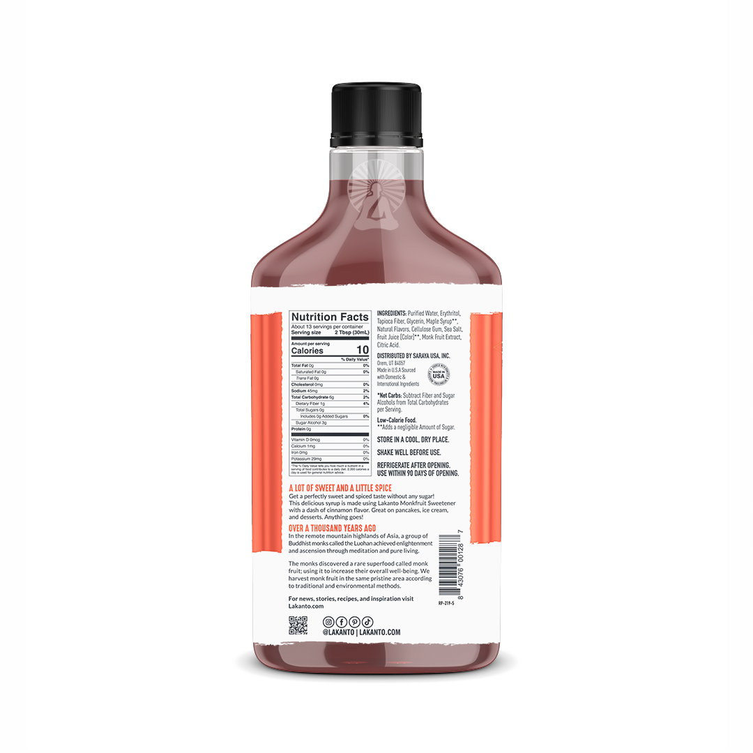 Cinnamon Maple Syrup - 13 fl oz (Case of 8)