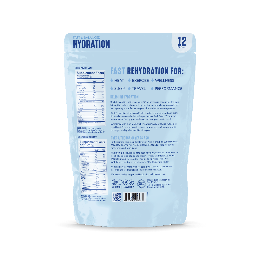 Lakanto Hydration Pack - Electrolytes (CASE of 4)