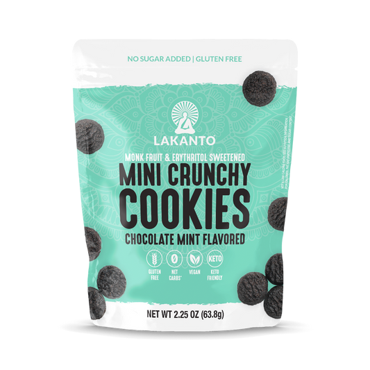 Chocolate Mint Mini Crunchy Cookies - (Case of 8)