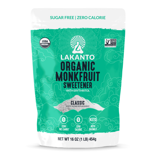 Organic Classic Monk Fruit Sugar Replacement 1:1 - 1 LB (Case of 8)