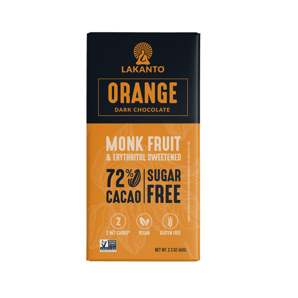 Chocolate Bars Dark Orange 72% 2.3 OZ CASE of 12