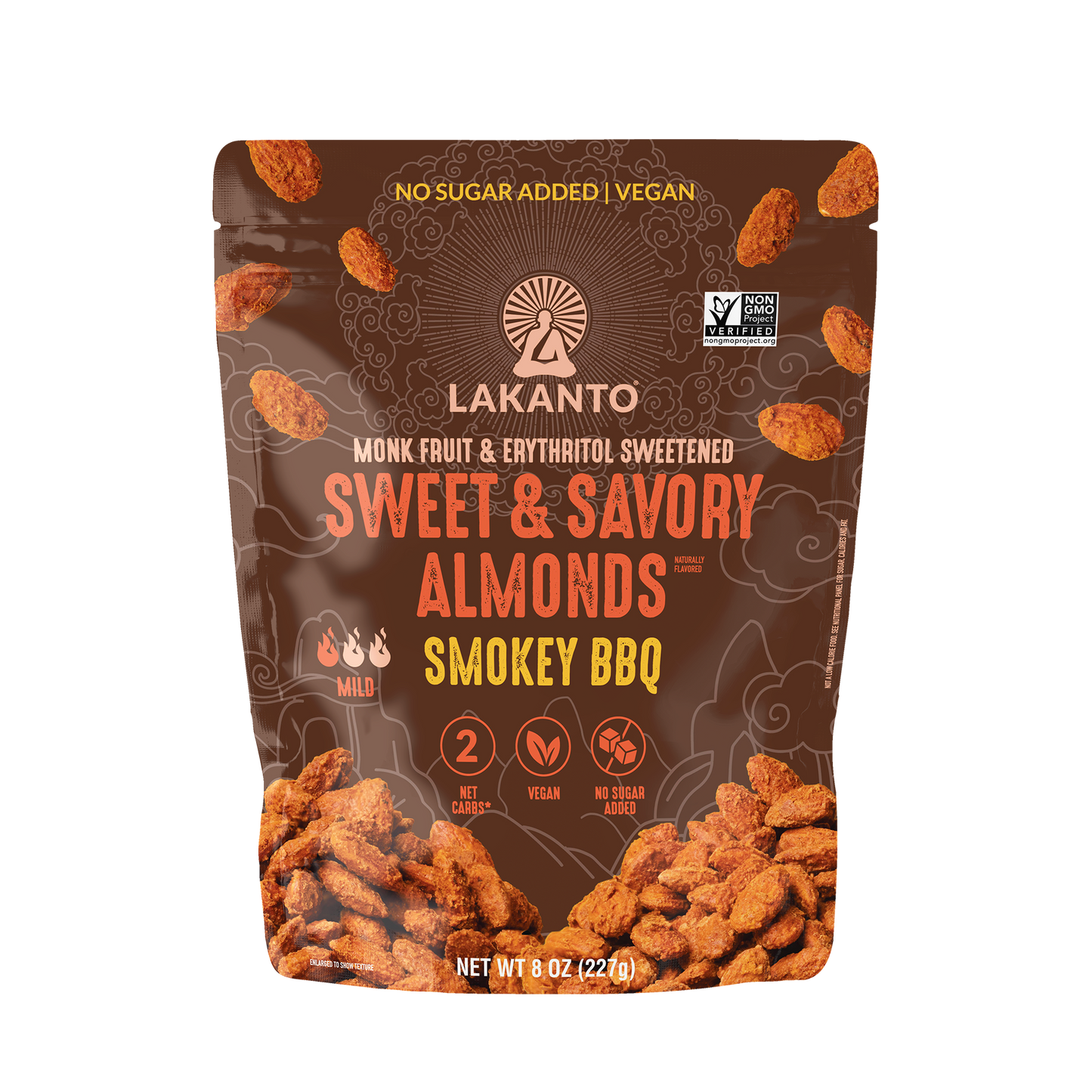 Sweet and Savory Almonds Smoky BBQ (Case of 6)