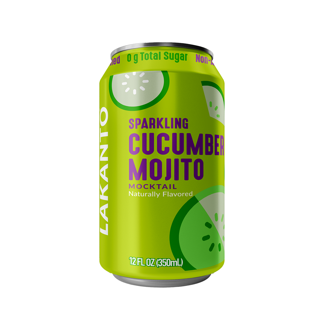 Sparkling Nonalcoholic Mocktail, Cucumber Mojito (Case of 16 - 4x4)
