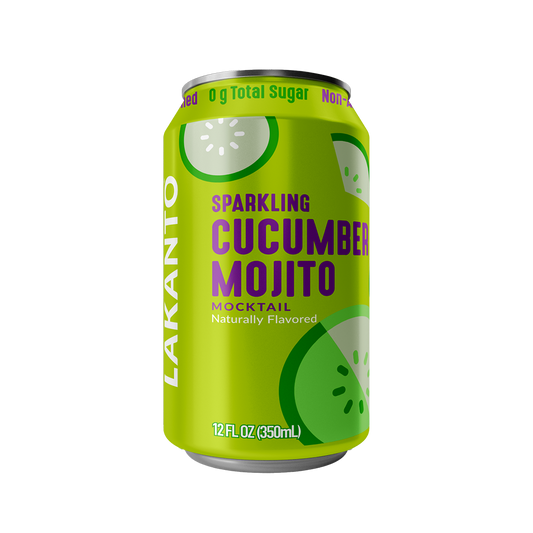 Sparkling Nonalcoholic Mocktail, Cucumber Mojito (Case of 16 - 4x4)