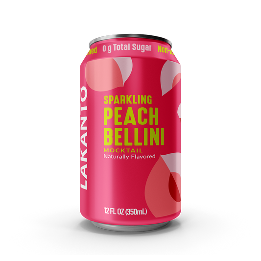 Sparkling Nonalcoholic Mocktail, Peach Bellini (Case of 16 - 4x4)