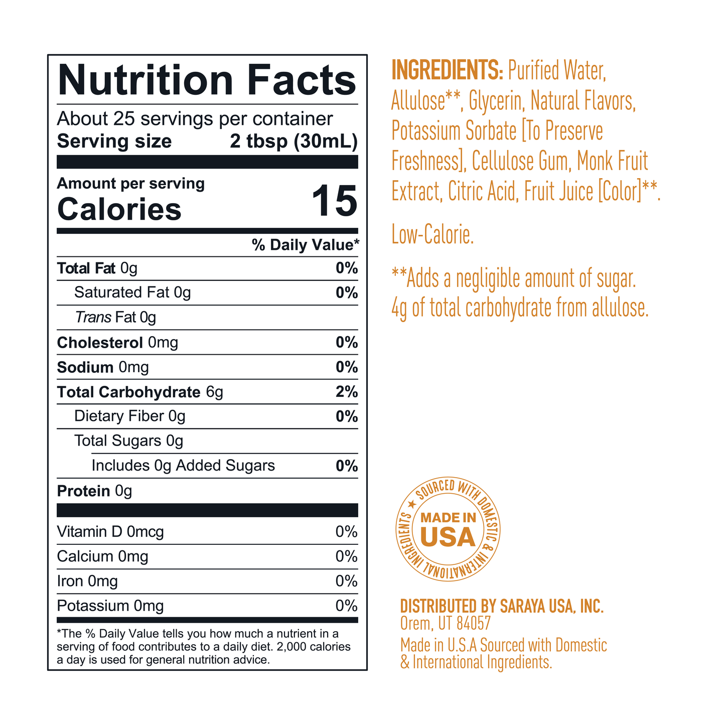 Simple Syrup Caramel 25.4 Fl Oz (Case of 6)