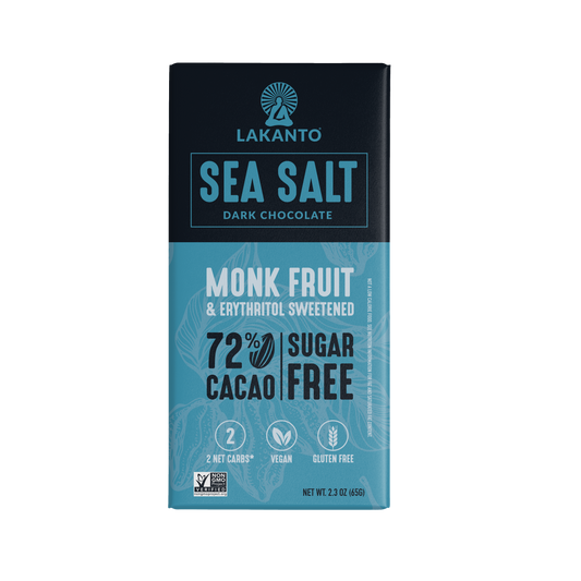 Chocolate Bars Dark Sea Salt 72% 2.3 OZ CASE of 12