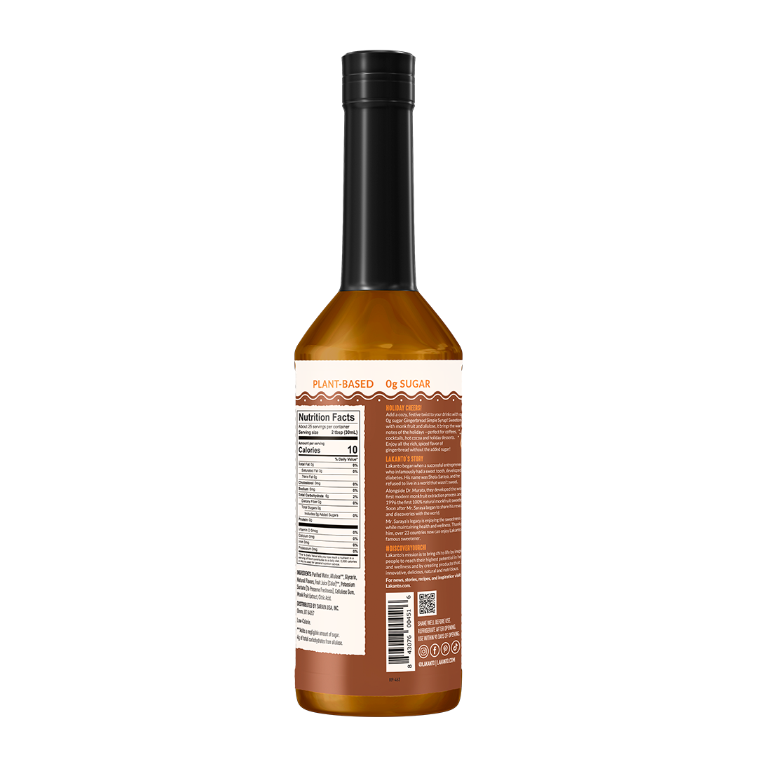 Simple Syrup Gingerbread 25.4 Fl Oz (Case of 6) Seasonal