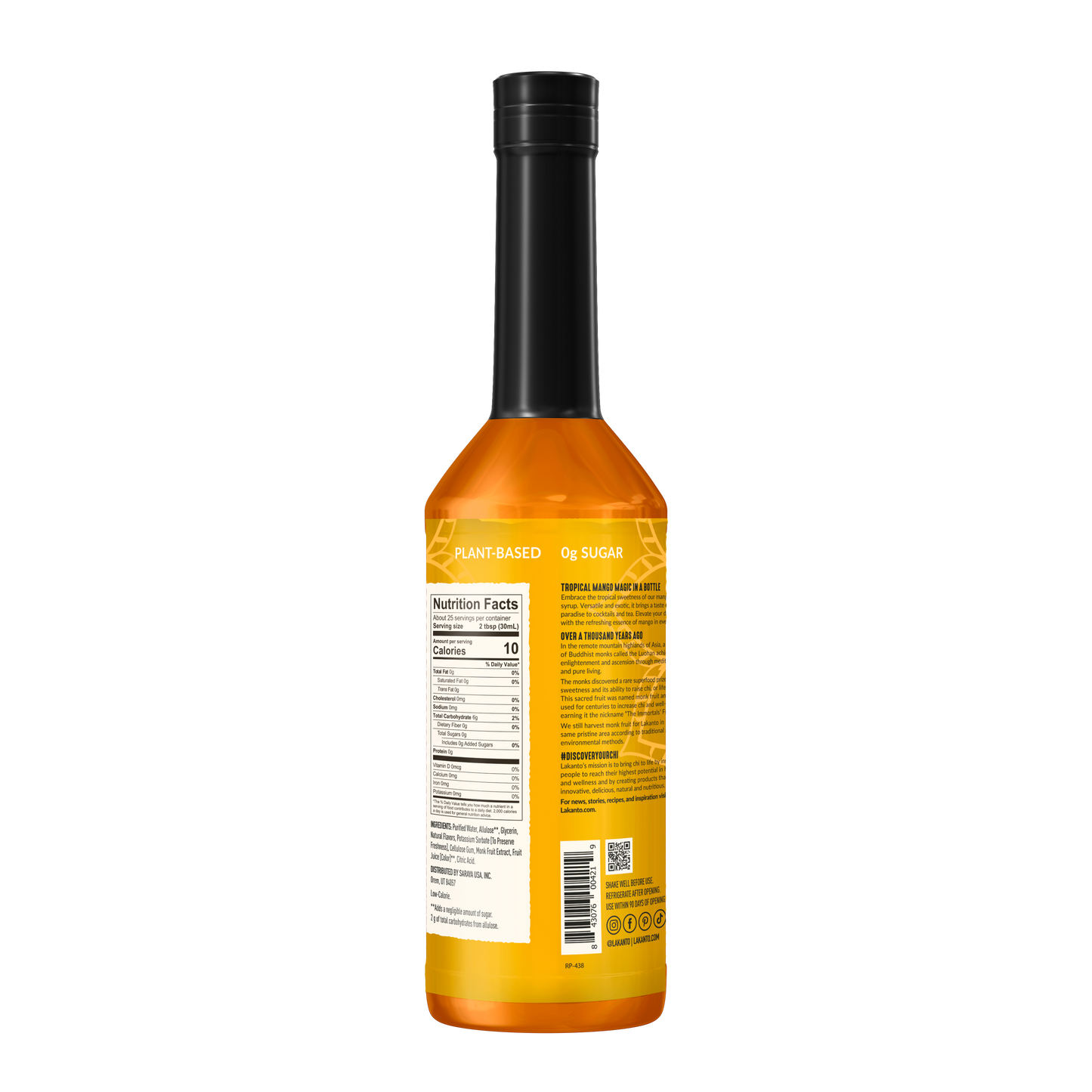 Simple Syrup Mango 25.4 OZ - CASE of 6