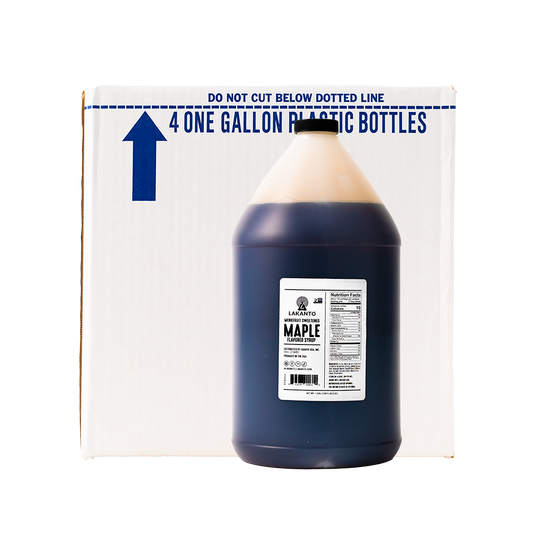 Bulk Monkfruit Sweetened Maple Syrup - 1 Gal (Case of 4 Bottles)